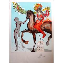 Used Salvador Dali -  Jerusalem-The Mystical Wedding- Original Handsigned Lithograph