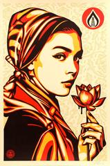 Shepard Fairey - Natural Spring - Handsignierte Lithographie