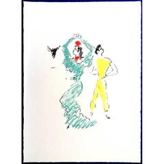 Vintage Jean Cocteau -  The Flamenco Dancer - Original Lithograph