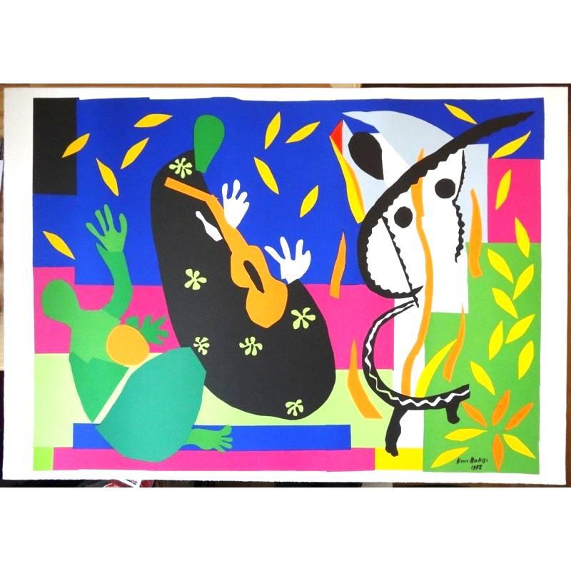Unknown Abstract Print - After Henri Matisse - Lithograph - King's Sadness