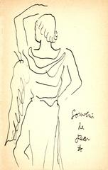 Jean Cocteau - Original Signed Ink Drawing