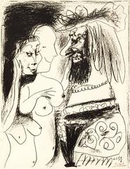Pablo Picasso - Le Roi Ancien - Lithographie Originale