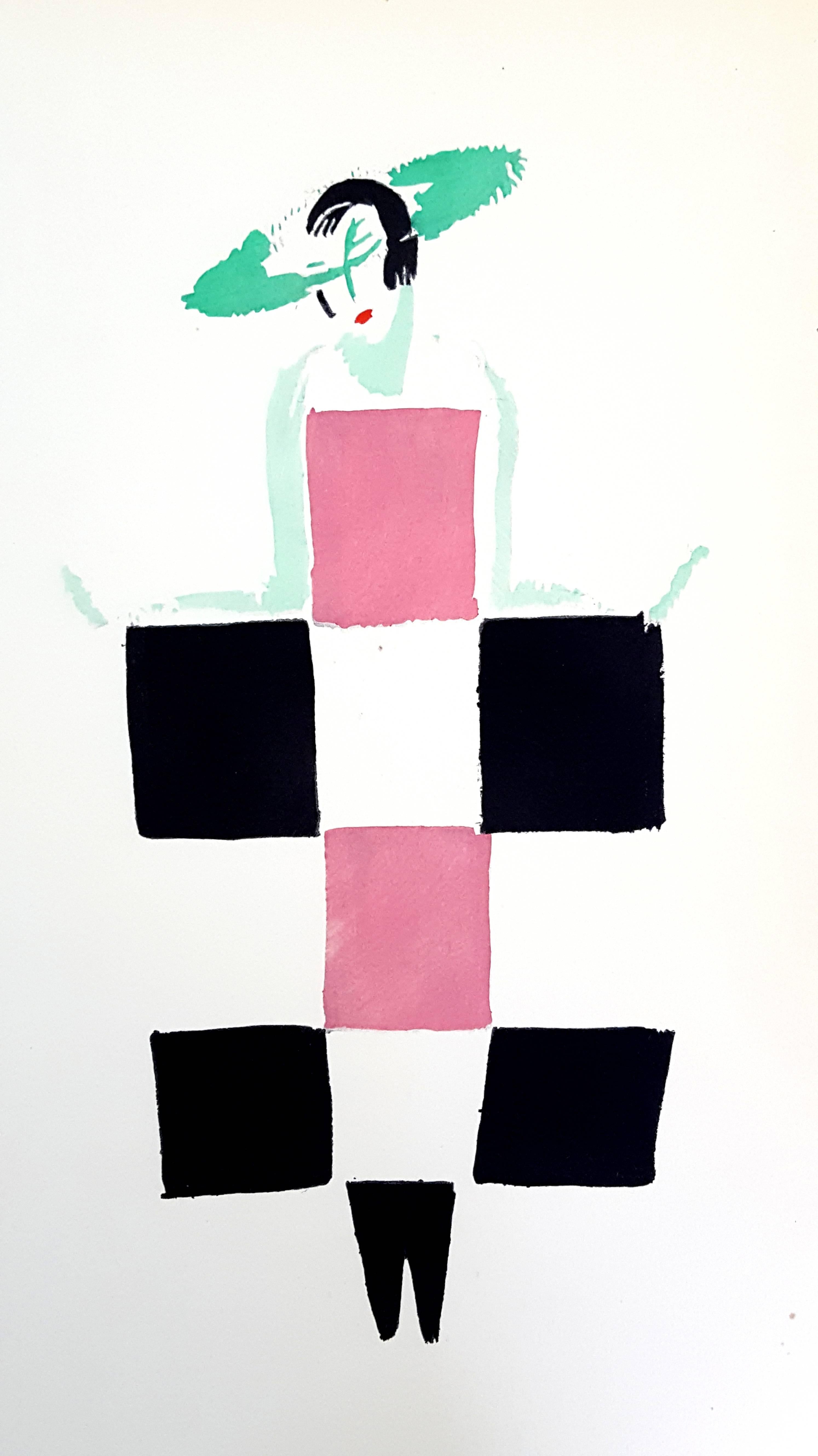 Sonia Delaunay - Living Painting - Colour Pochoir - Print by (after) Sonia Delaunay