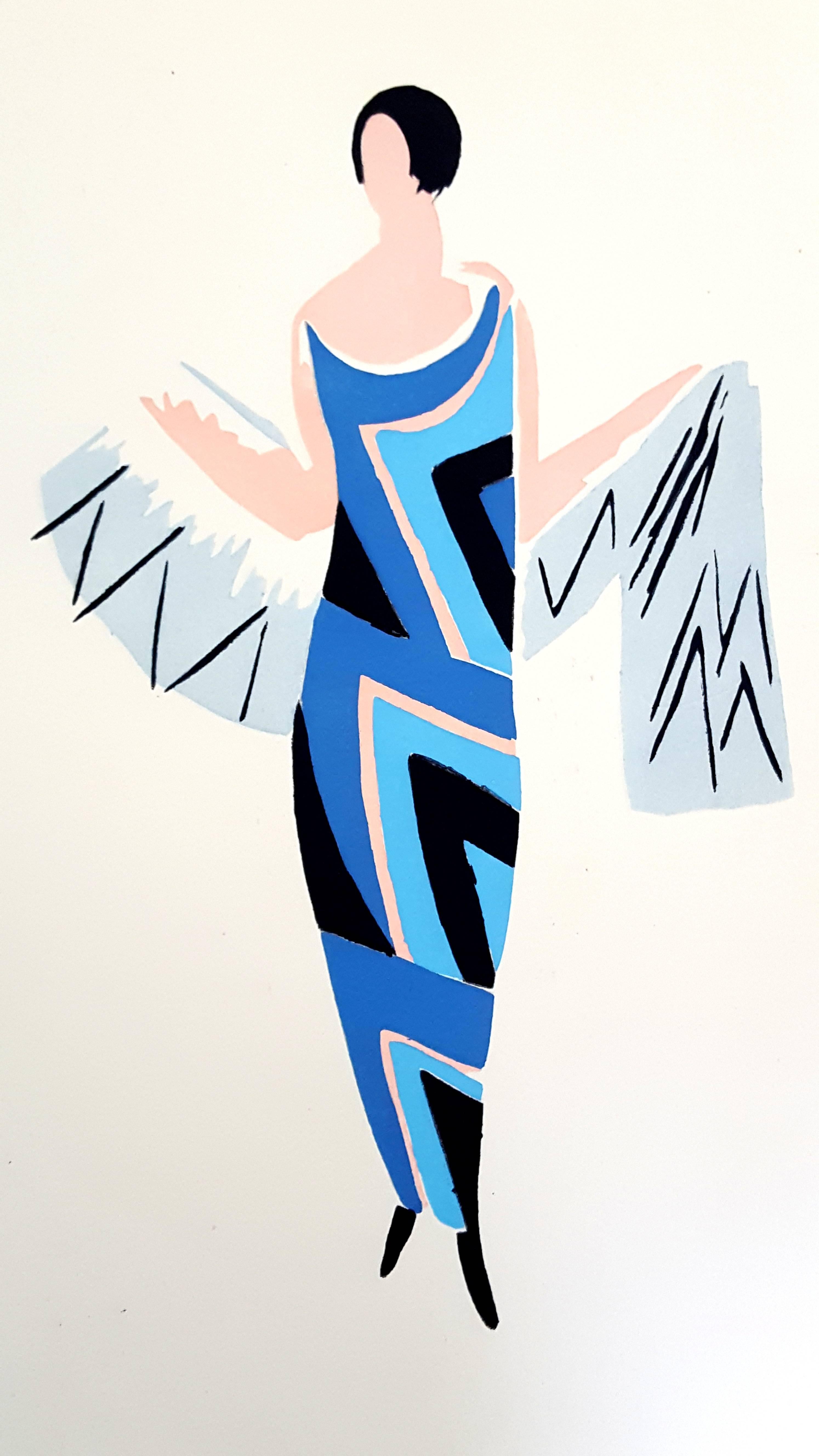 Sonia Delaunay - Peinture vivante - Pochoir en couleurs - Print de (after) Sonia Delaunay