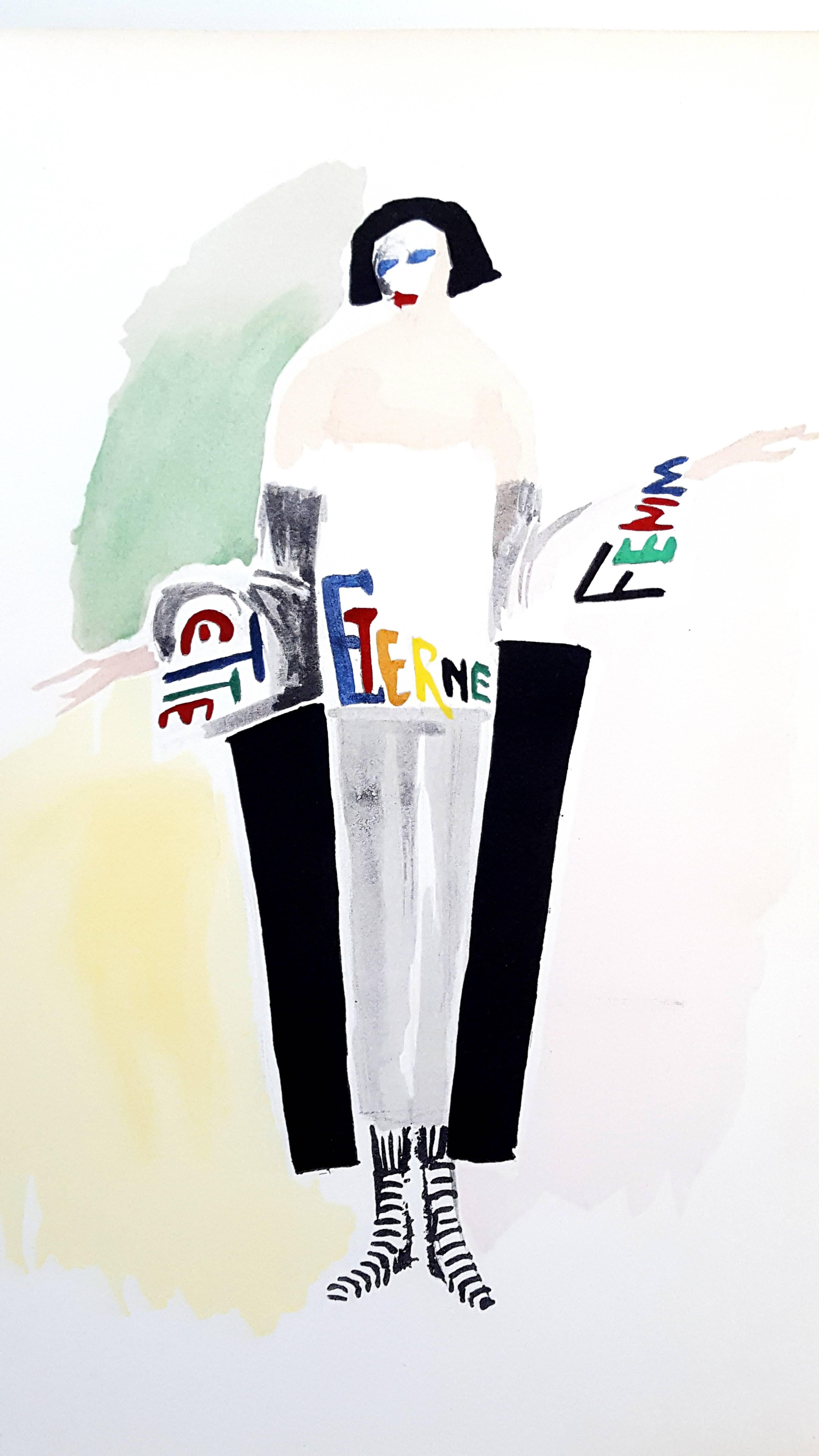 Peinture vivante - Couleur Pochoir - Print de (after) Sonia Delaunay