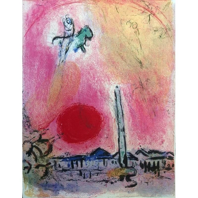 Marc Chagall
Original Lithograph
Title: La Place de la Concorde
1962
Dimensions: 39 x 30 cm
Edition: 180
Reference: Catalogue Raisonné, Mourlot 353
Condition : Excellent

Marc Chagall (born in 1887)

Marc Chagall was born in Belarus in 1887 and