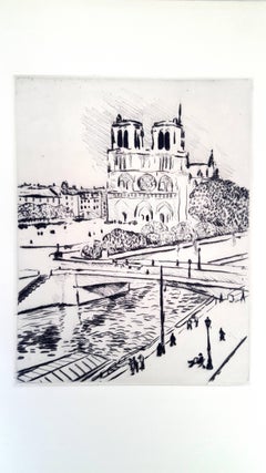 Albert Marquet - Notre Dame - Original Etching