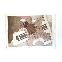 Charles Martin - The Eiffel Tower - Original Lithograph 2