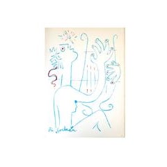Jean Cocteau - The Musician - Original Lithograph 12