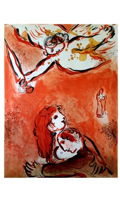 Marc Chagall - La Bible - La jeune fille d'Israël - Lithographie originale