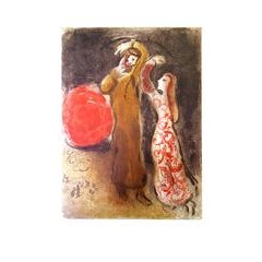 Marc Chagall - Meeting of Ruth and Boaz - Original Lithograph 11