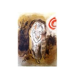 Marc Chagall - The Bible - Naomi and her daughters-in-law - Original Lithograph 1