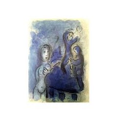 Marc Chagall - The Bible - Rahab and the Spies of Jericho - Original Lithograph 10