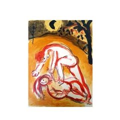 Marc Chagall - The Bible - Cain and Abel - Original Lithograph 10
