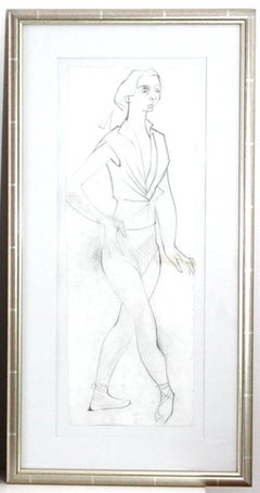 Camille Hilaire - The dancer - Original Drawing 