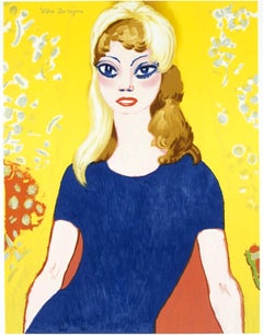 Vintage Kees Van Dongen - Brigitte Bardot - Original Exhibition Poster
