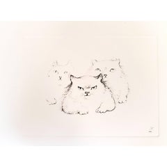Leonor Fini - Cats - Original Etching 9