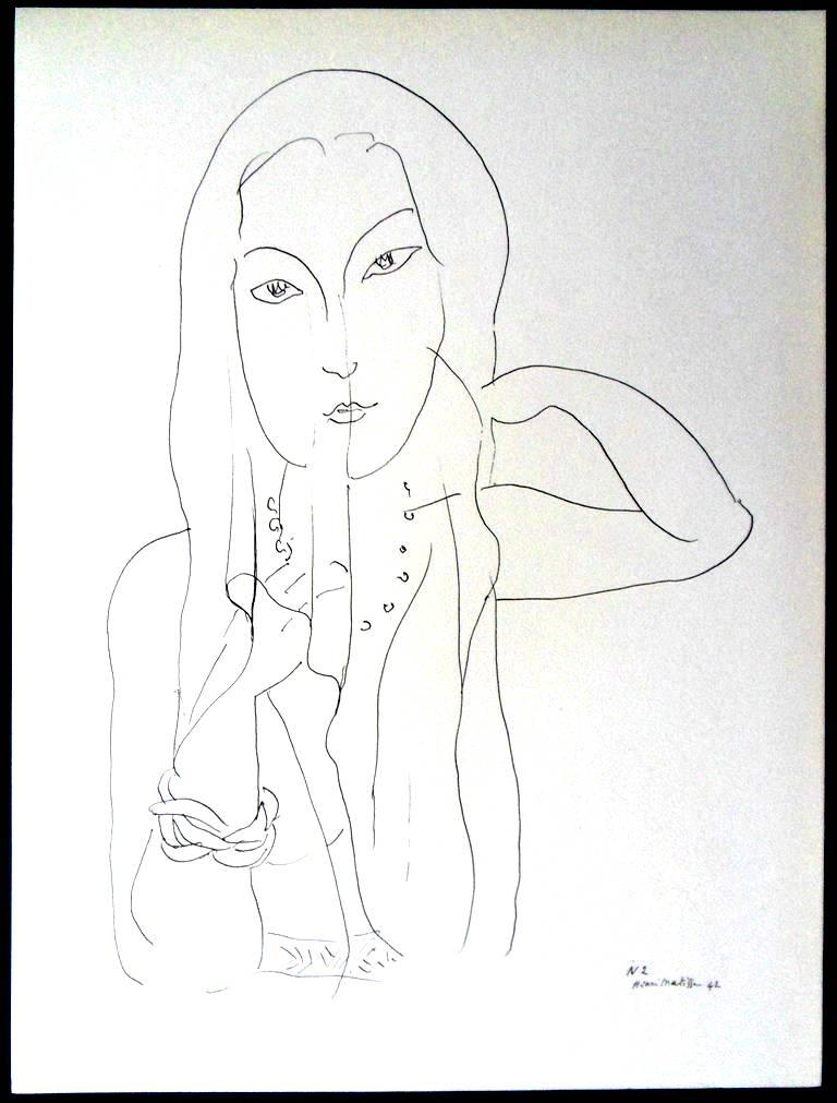 (after) Henri Matisse Portrait Print - Henri Matisse (After) - Lithograph - Flowers