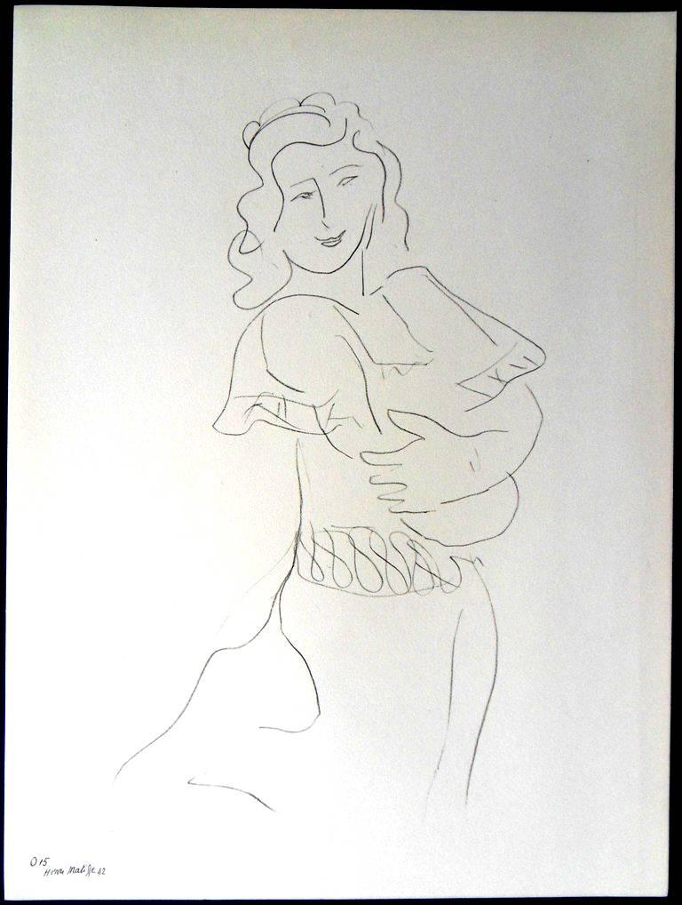 Portrait Print (after) Henri Matisse - Henri Matisse (D'après) - Lithographie - Danseuse