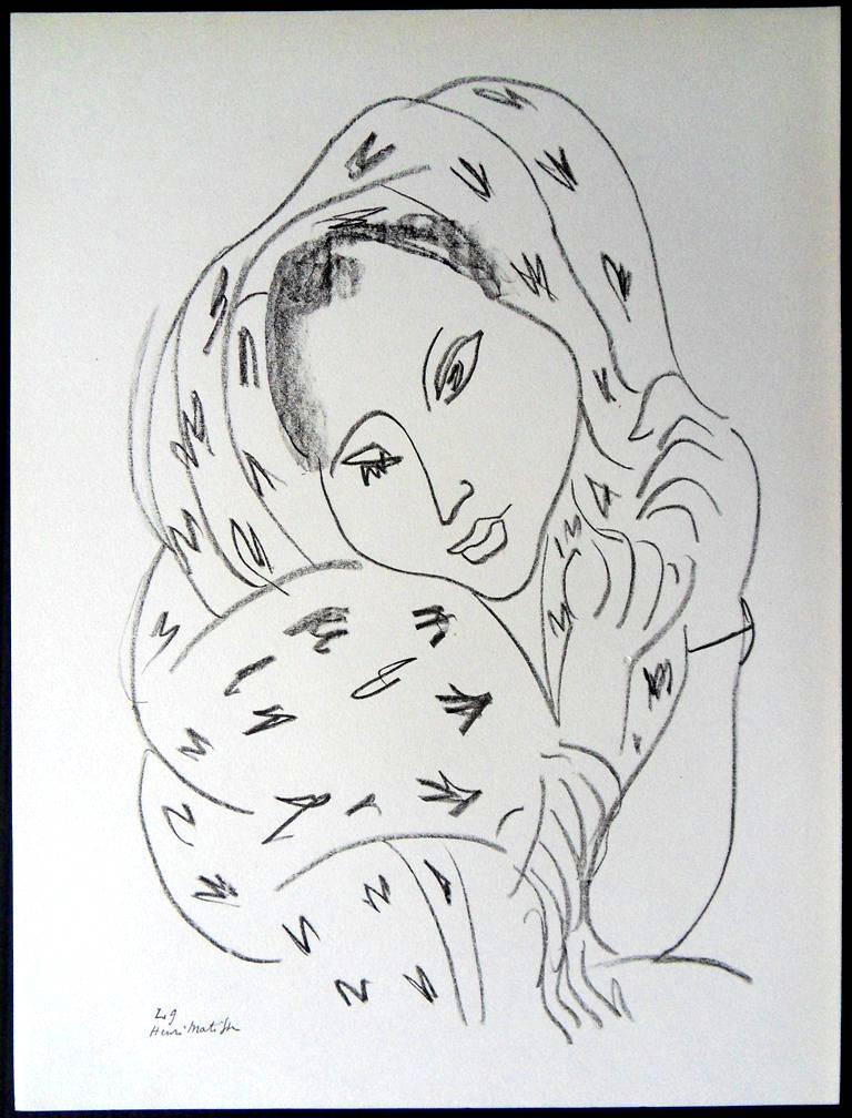(after) Henri Matisse Figurative Print - Henri Matisse (After) - Lithograph - Woman
