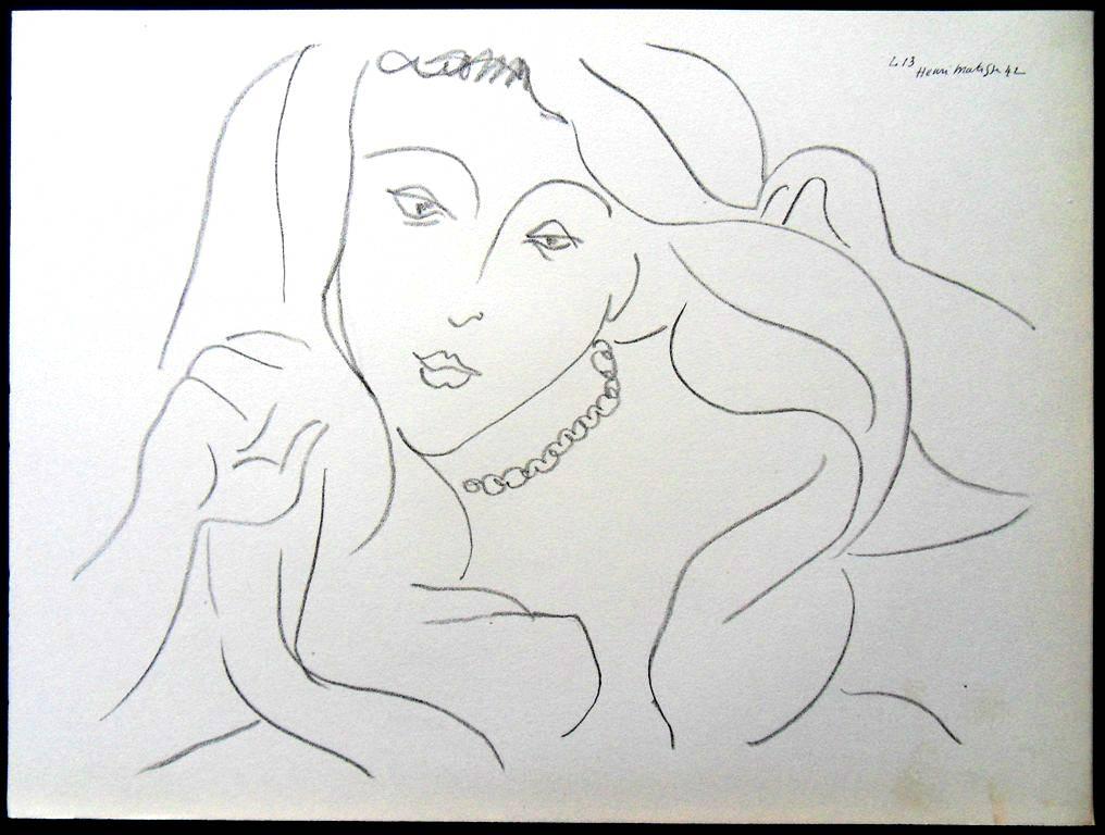 (after) Henri Matisse Portrait Print - Lithograph - Woman