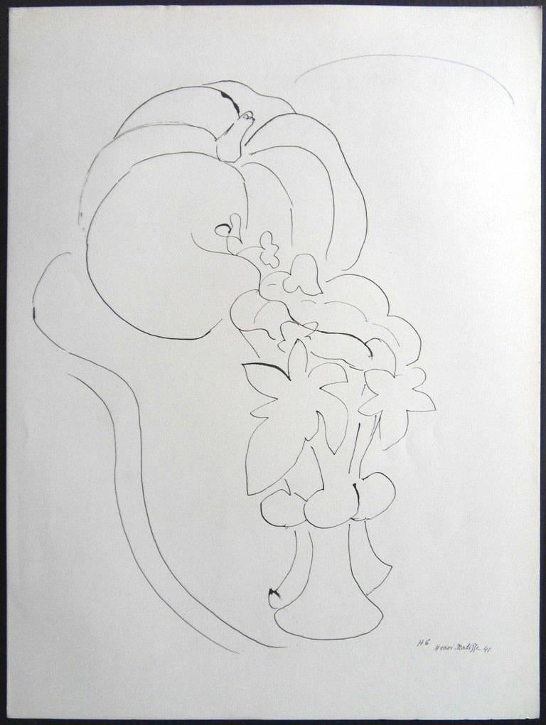 Henri Matisse (After) - Lithograph - Pumpkin and Flowers