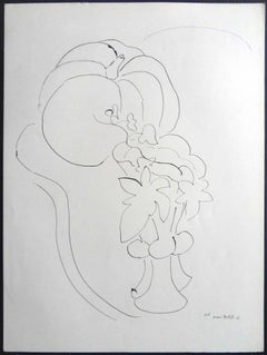 Henri Matisse (after) - Litografía - Calabaza y flores