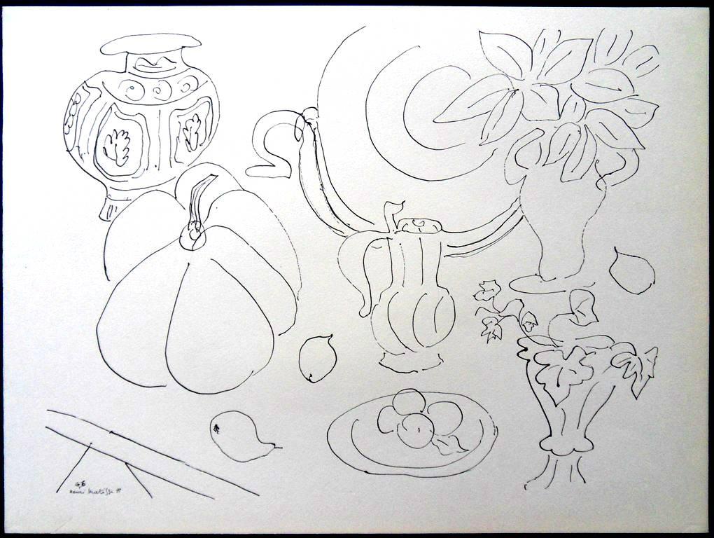 (after) Henri Matisse Still-Life Print - Henri Matisse (After) - Lithograph - Flowers and Vessels