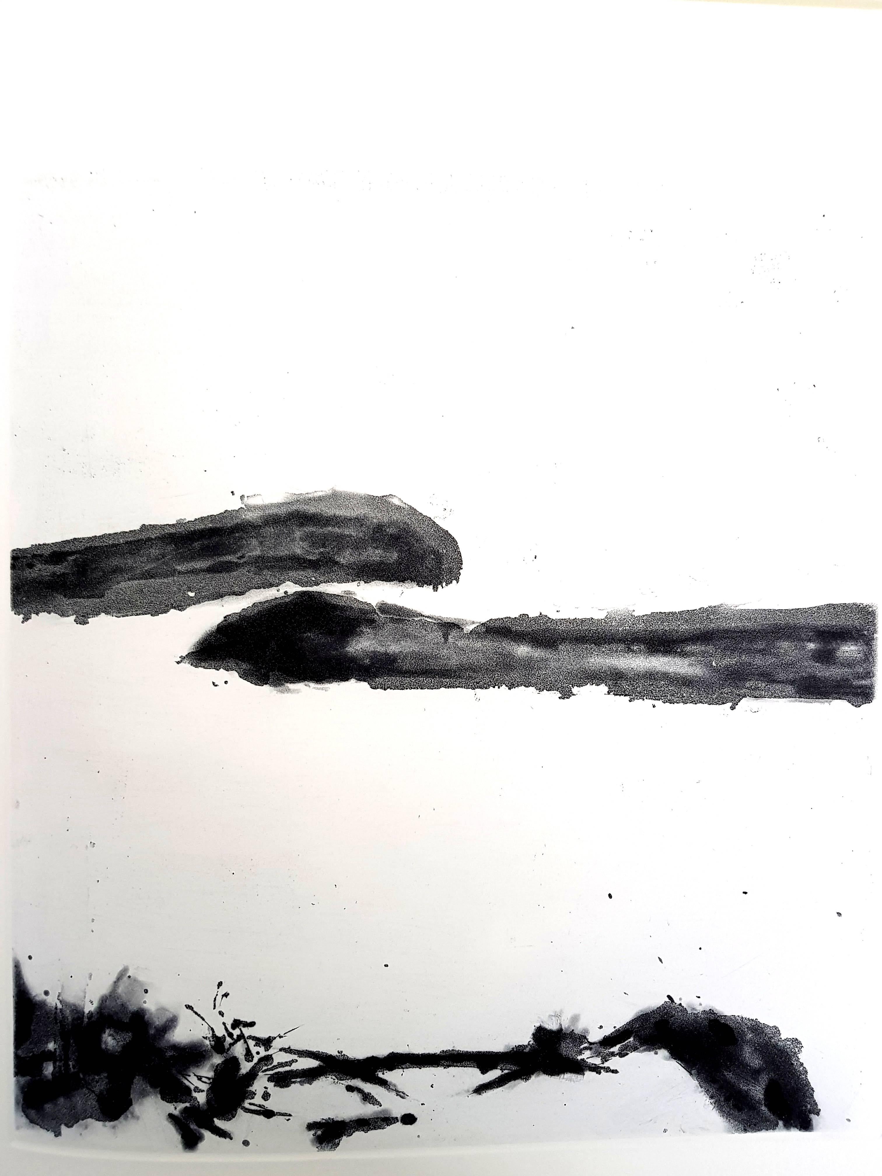 Zao Wou-Ki - Momenti - Acquatinta originale con giustificazione firmata a mano