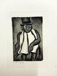 Georges Rouault - Original Engraving - Ubu the King