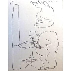Pablo Picasso - Painter and His Model - Original Lithograph 