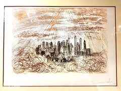 Salvador Dali – Manhattan – Original handsignierte Radierung