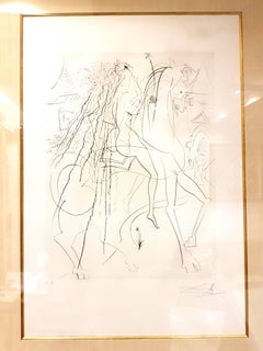 Salvador Dali - Lady Godiva - Original Handsigned Etching