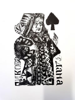 Retro Antoni Clavé - Original Lithograph - For Pushkin's Queen of Spades