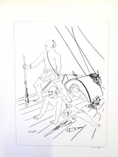 Leonard Foujita - Soldiers - Lithographie originale