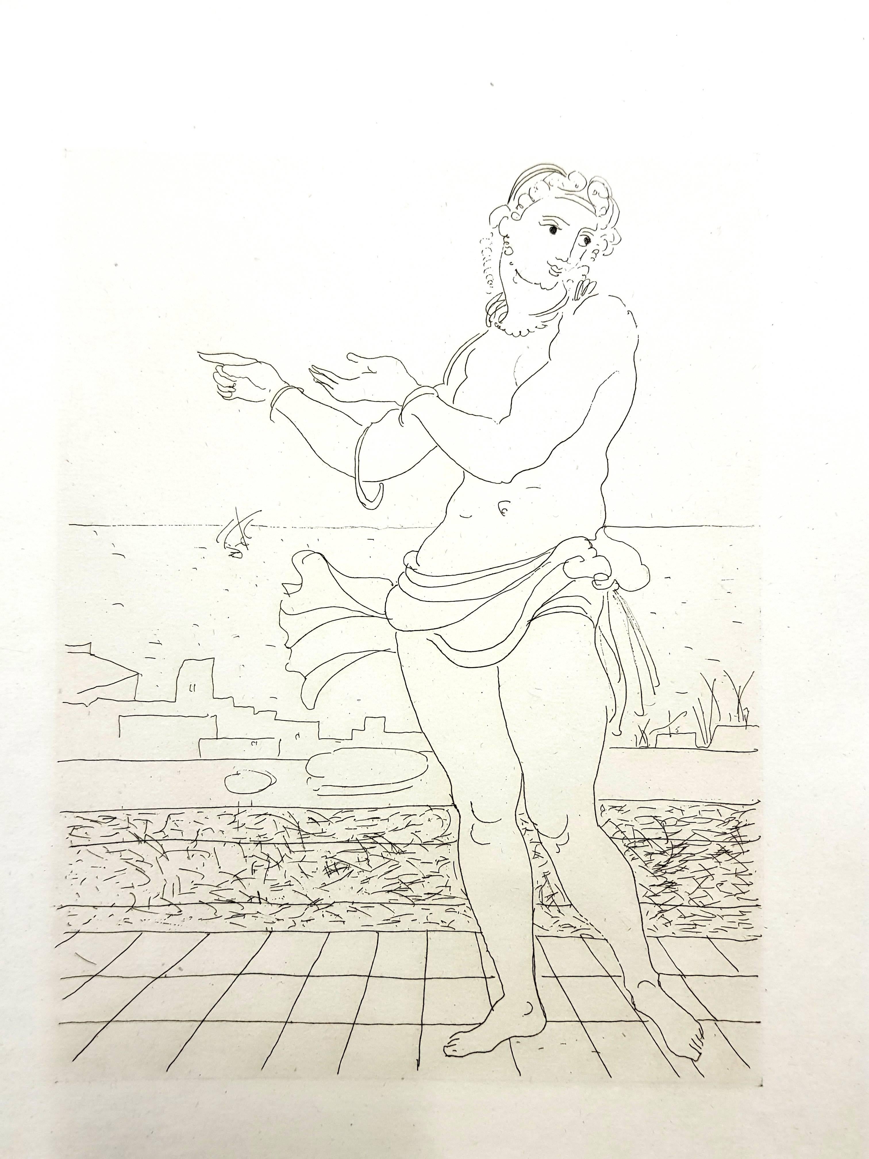 André Derain - Ovids Heroides 
Original-Radierung
Auflage von 134
Abmessungen: 32 x 25 cm
Ovide [Marcel Prevost], Héroïdes, Paris, Société des Cent-une, 1938

Andre Derain wurde 1880 in Chatou, einer Künstlerkolonie außerhalb von Paris, geboren. Im