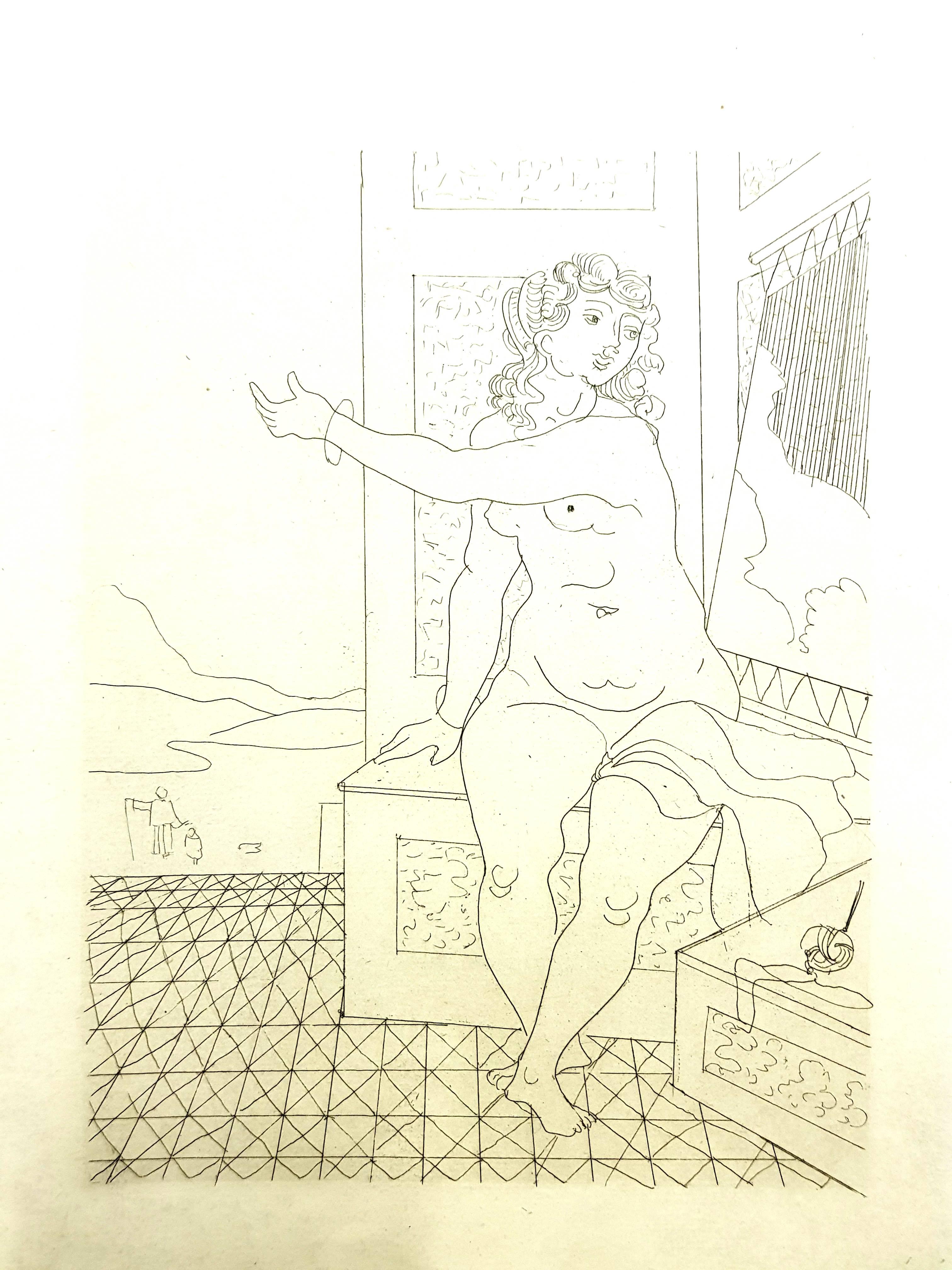 André Derain - Ovids Heroides 
Original-Radierung
Auflage von 134
Abmessungen: 32 x 25 cm
Ovide [Marcel Prevost], Héroïdes, Paris, Société des Cent-une, 1938

Andre Derain wurde 1880 in Chatou, einer Künstlerkolonie außerhalb von Paris, geboren. Im