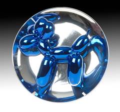 Jeff Koons Blue Baloon Dog Sculpture