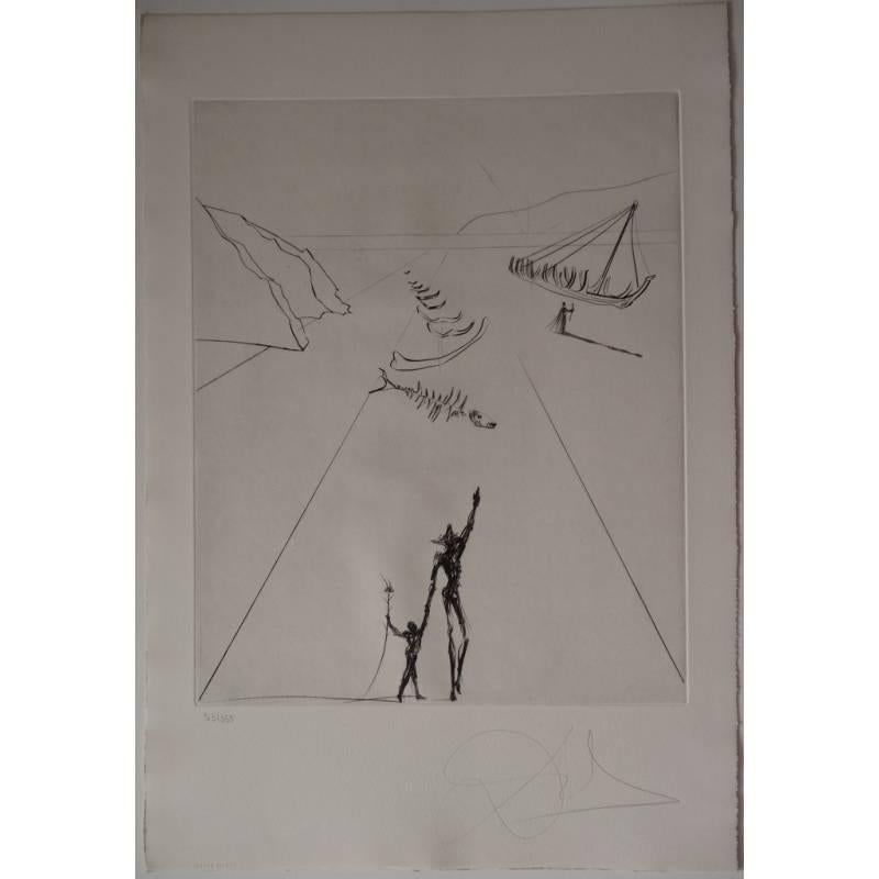 Very Rare Portfolio of 6 Original Signed Engravings by Salvador Dali
Title: Old Man and the Sea
Signed in Pencil by Salvador Dali
Dimensions: 56 x 38 cm
Edition of 350
1973
References : Field 74-4 / Michler & Lopsinger 736 à 741

Salvador