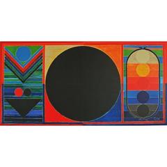 Sayed Haider Raza - Three Bindu - Signed Lithograph 6