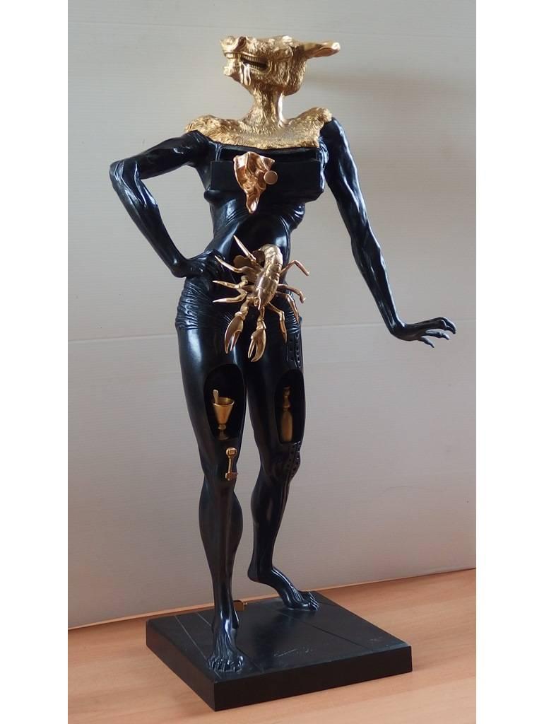 Salvador Dali – Der Minotaur – bedeutende signierte Bronzeskulptur (Surrealismus), Sculpture, von Salvador Dalí