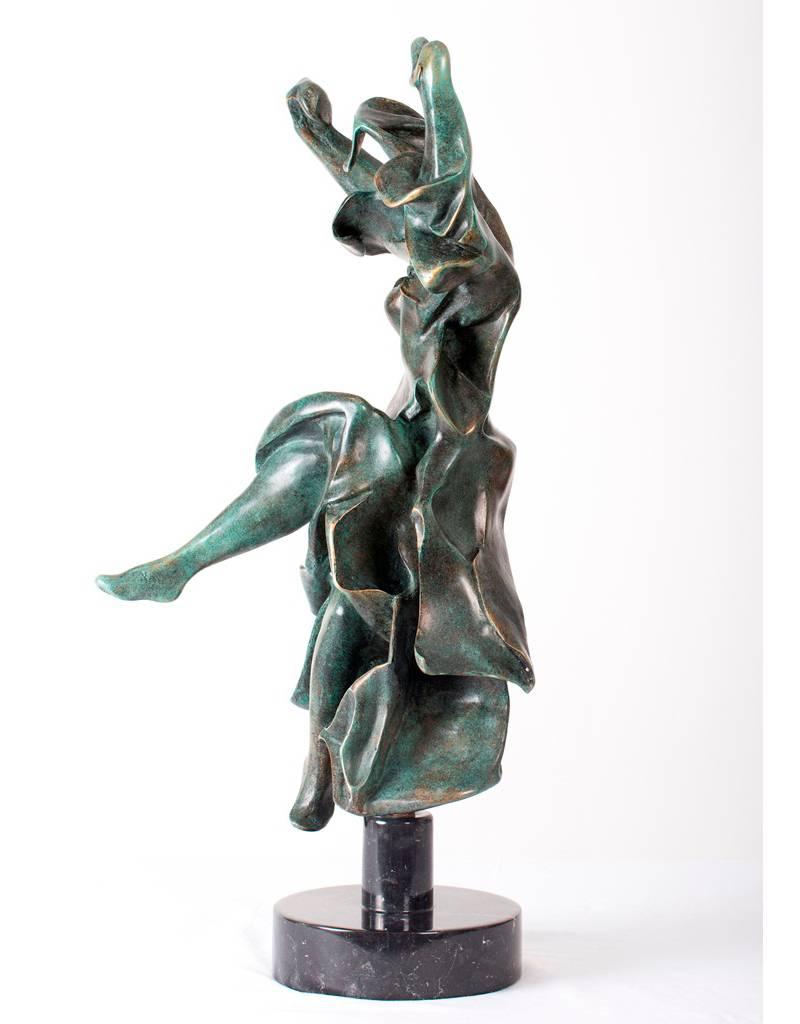 Salvador Dali - Carmen -  Signed Bronze Sculpture - Gold Nude Sculpture by Salvador Dalí