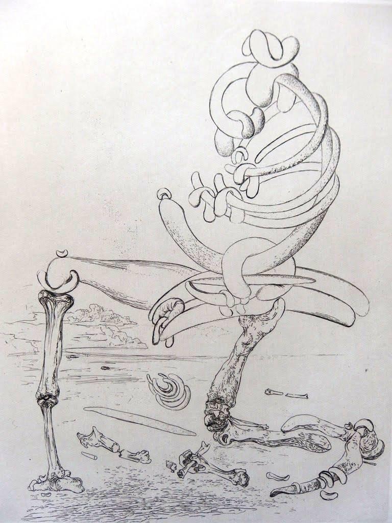 Salvador Dali - Suite of 31 Original Etchings - Maldoror - Surrealist Print by Salvador Dalí