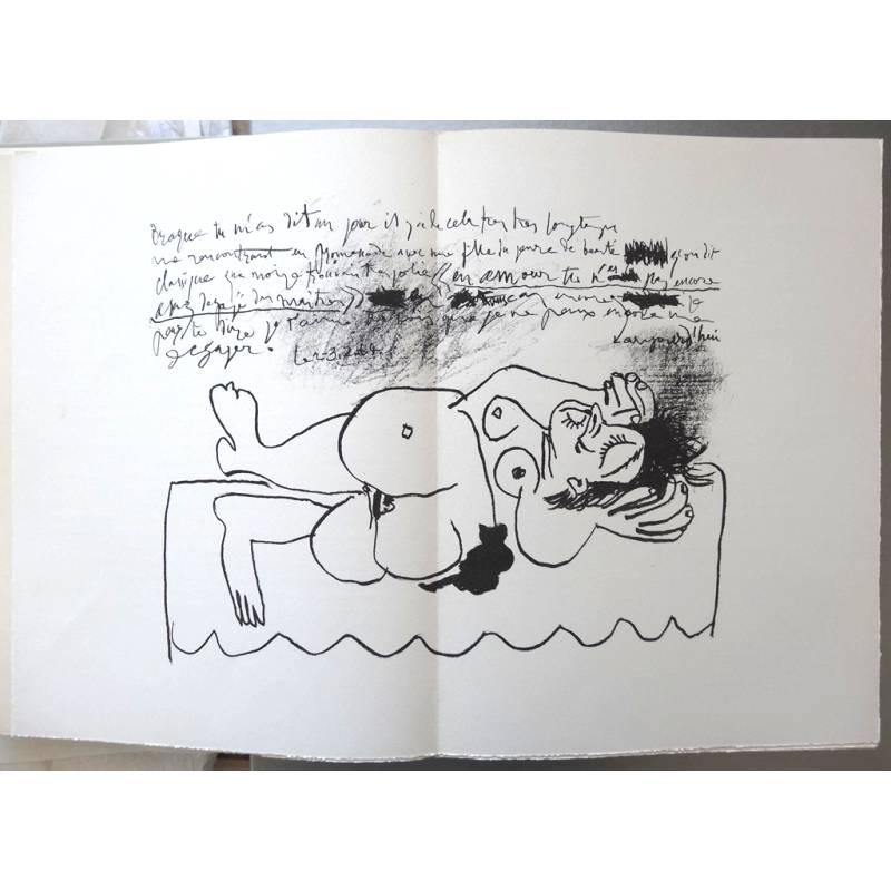 Homage to George Braque
Rare Lithograph and etchings Porfolios by Picasso, Giacometti, Miro, Tal Coat, Pallut, Ubac, Bissiere, Chillida.

Signed 
Edition of 350
Dimensions: 40 x 29 cm
Edition: Maeght, Paris 1964

Georges Braque

The father