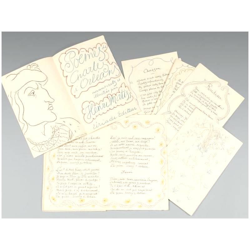 Handsigned Portfolio of Lithographs by Henri Matisse - Poems 1