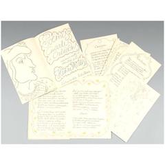 Handsigned Portfolio of Lithographs by Henri Matisse - Poems