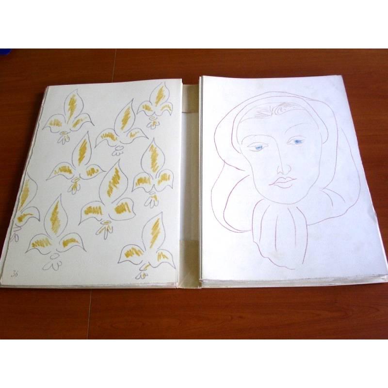 Handsigned Portfolio of Lithographs by Henri Matisse - Poems 4