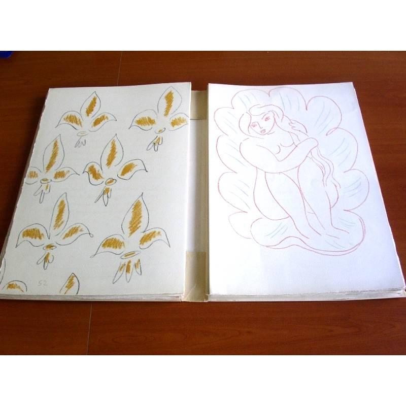 Handsigned Portfolio of Lithographs by Henri Matisse - Poems 7
