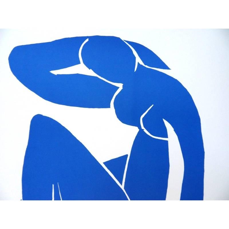 Lithographie originale d'Henri Matisse - Nu bleu endormi 1