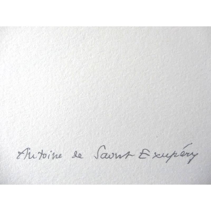 Antoine de saint Exupery - Little Prince - The Lighter - Original Lithograph 3